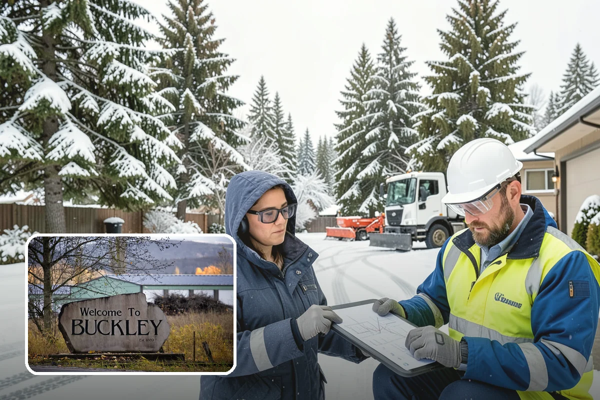Trail Snow Removal in Buckley, Pierce County, WA - Restores safe pedestrian routes through shaded greenbelts