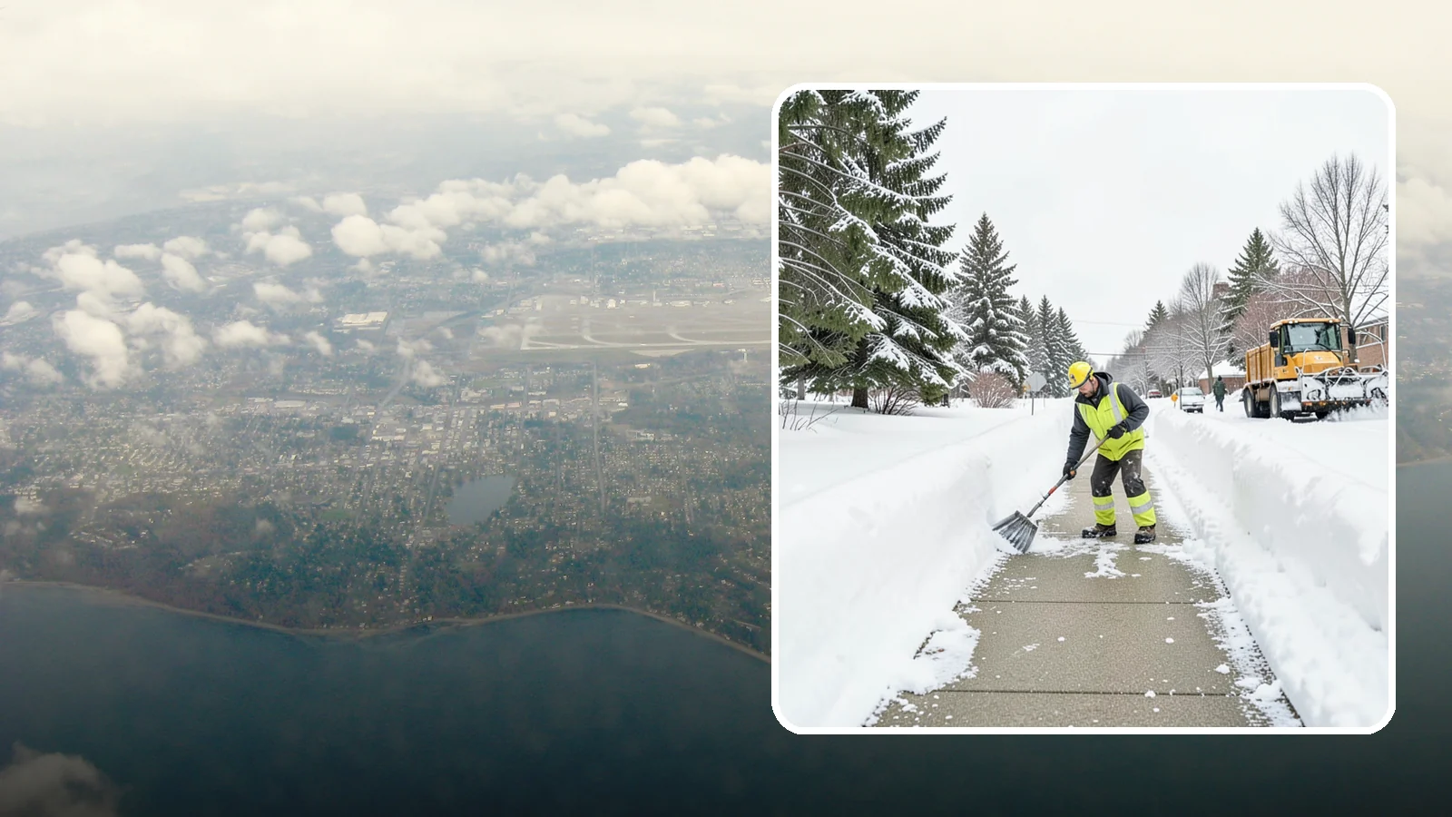 Trail Snow Removal in Burien, King County, WA - Clearing of paved and soft-surface trails on campuses, parks, and HOAs so pedestrians keep a safe route in the snow.