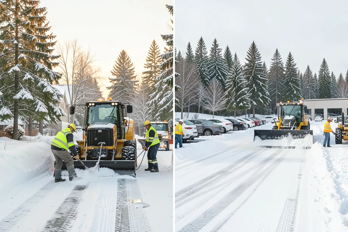 Trail Snow Removal in Burien, King County, WA - Clear the trail with path-width equipment or hand crews