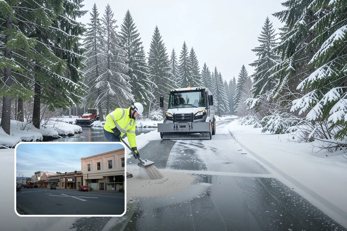 Trail Snow Removal in Burlington, Skagit County, WA - Restores safe pedestrian routes through shaded greenbelts