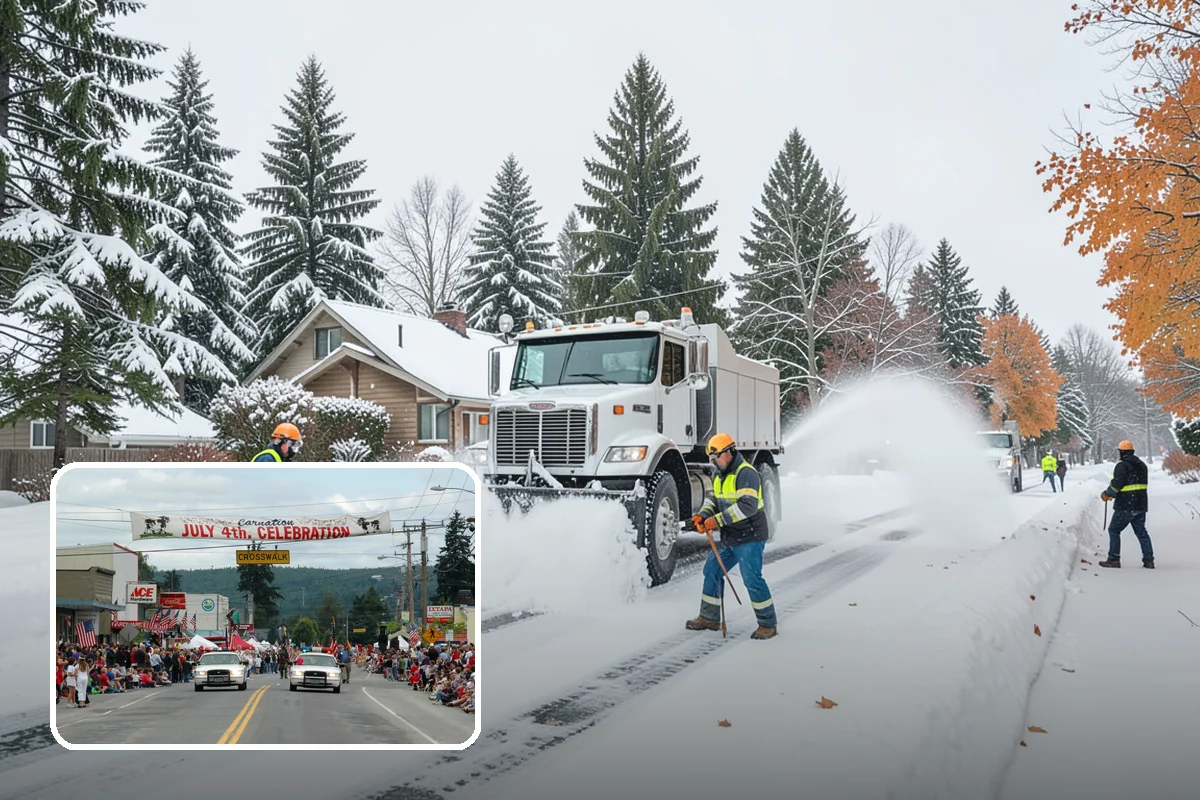 Trail Snow Removal in Carnation, King County, WA - Restores safe pedestrian routes through shaded greenbelts