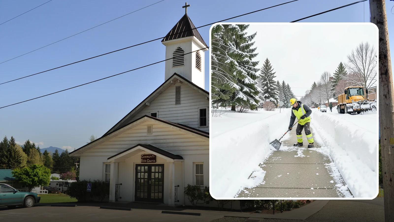 Trail Snow Removal in Concrete, Skagit County, WA - Clearing of paved and soft-surface trails on campuses, parks, and HOAs so pedestrians keep a safe route in the snow.
