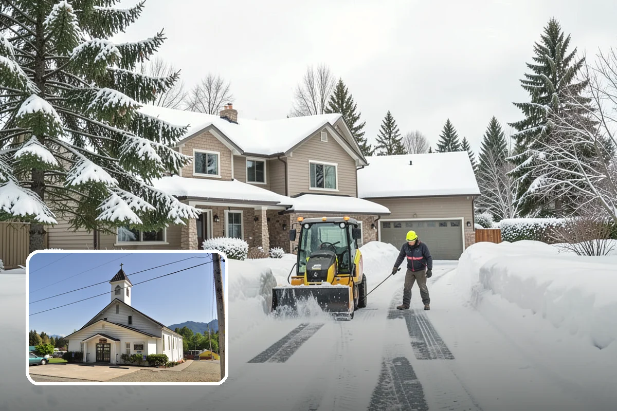Trail Snow Removal in Concrete, Skagit County, WA - Restores safe pedestrian routes through shaded greenbelts