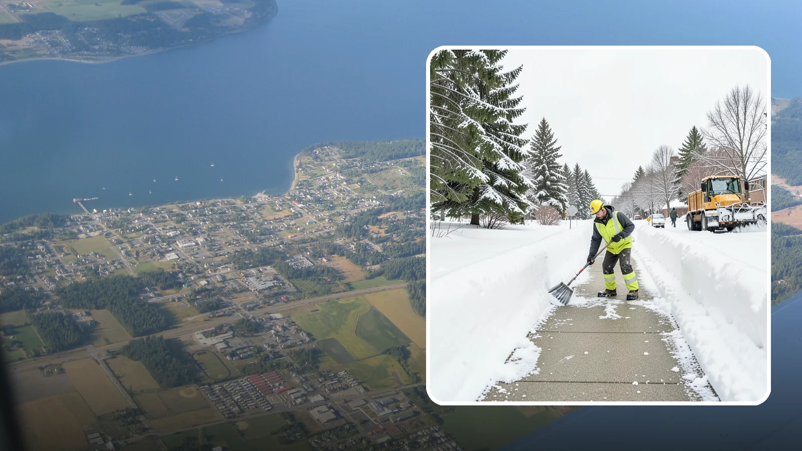 Trail Snow Removal in Coupeville, Island County, WA - Clearing of paved and soft-surface trails on campuses, parks, and HOAs so pedestrians keep a safe route in the snow.