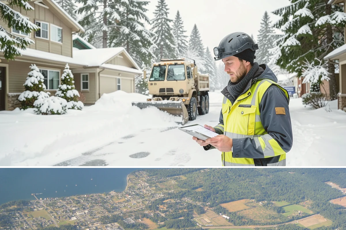 Trail Snow Removal in Coupeville, Island County, WA - Schedule trail clearing for the duration of any lowland snow event, most often between December and February.