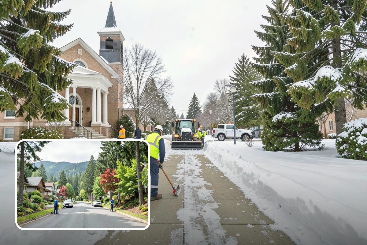 Trail Snow Removal in Darrington, Snohomish County, WA - Restores safe pedestrian routes through shaded greenbelts