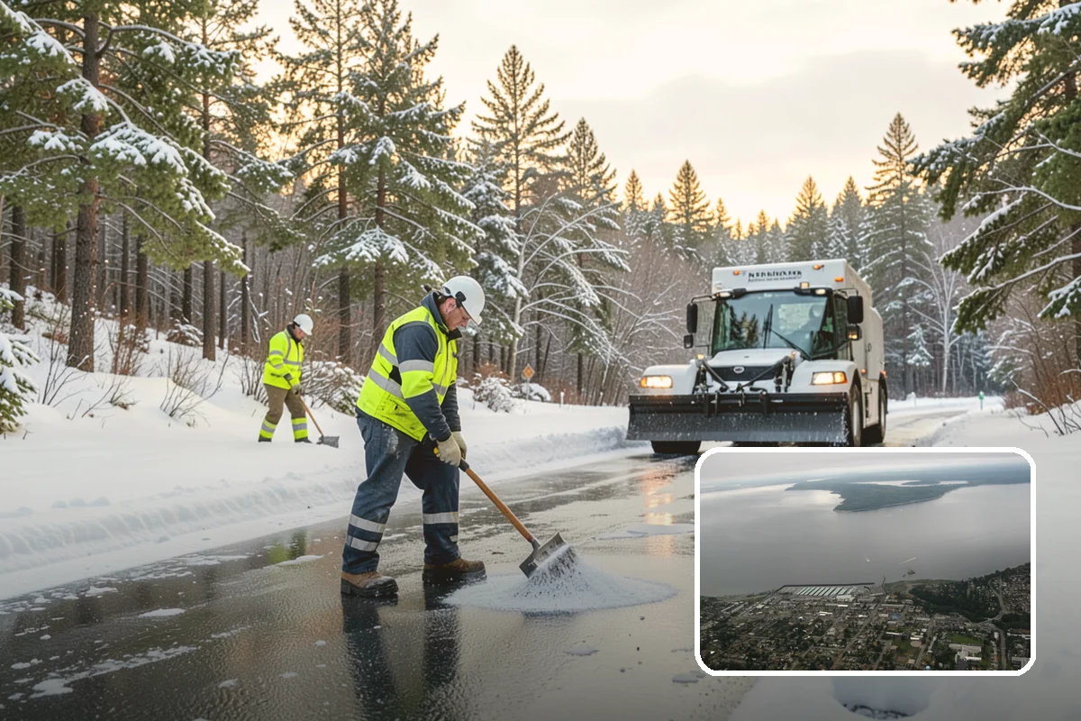 Trail Snow Removal in Des Moines, King County, WA - Restores safe pedestrian routes through shaded greenbelts