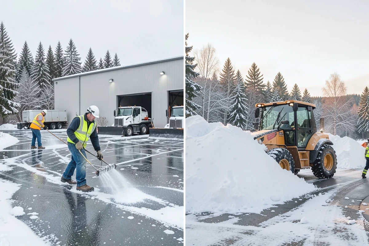 Trail Snow Removal in Des Moines, King County, WA - Clear the trail with path-width equipment or hand crews