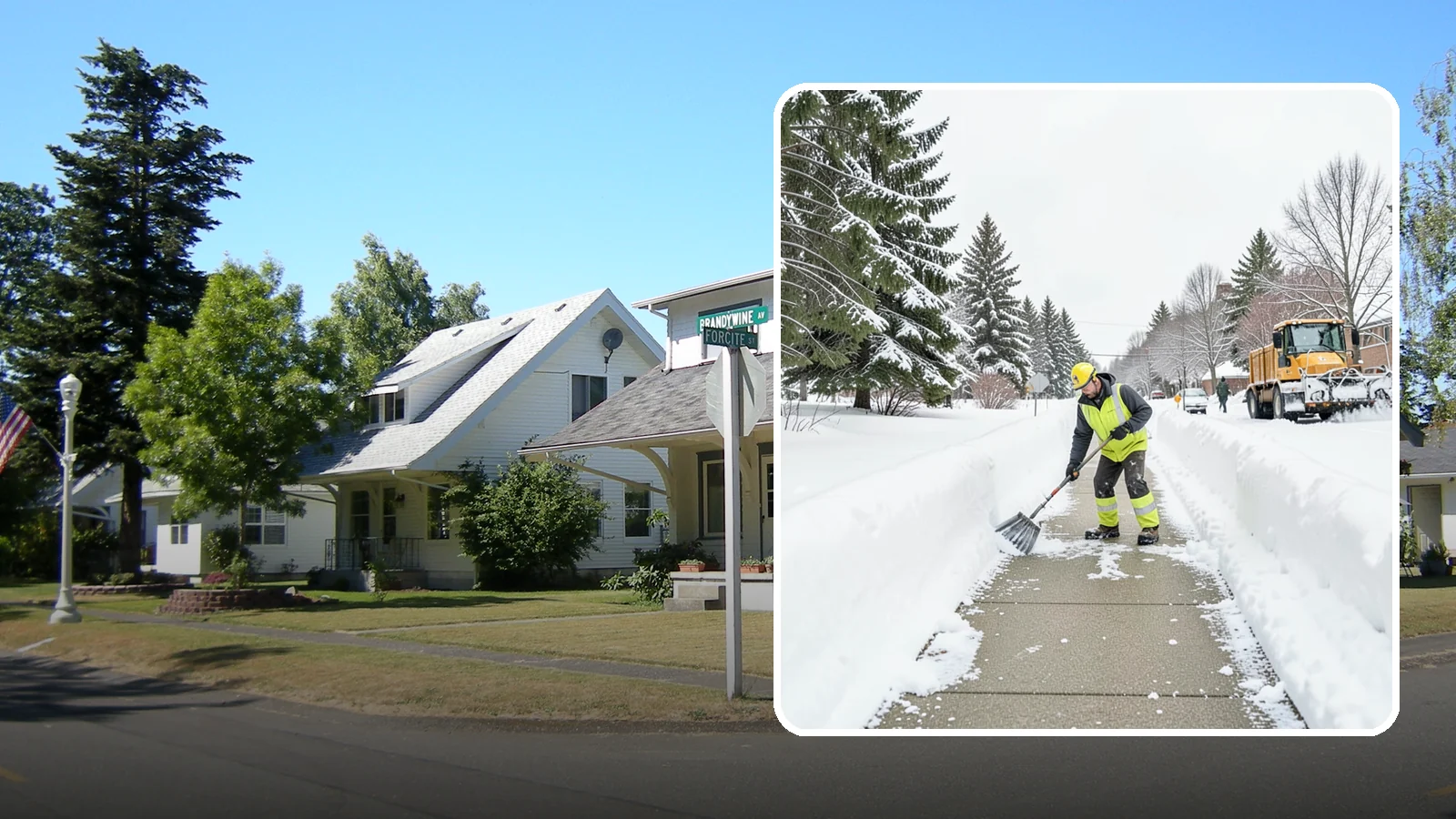 Trail Snow Removal in DuPont, Pierce County, WA - Clearing of paved and soft-surface trails on campuses, parks, and HOAs so pedestrians keep a safe route in the snow.