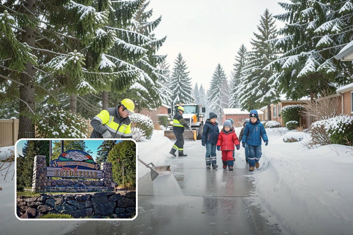 Trail Snow Removal in Eatonville, Pierce County, WA - Restores safe pedestrian routes through shaded greenbelts