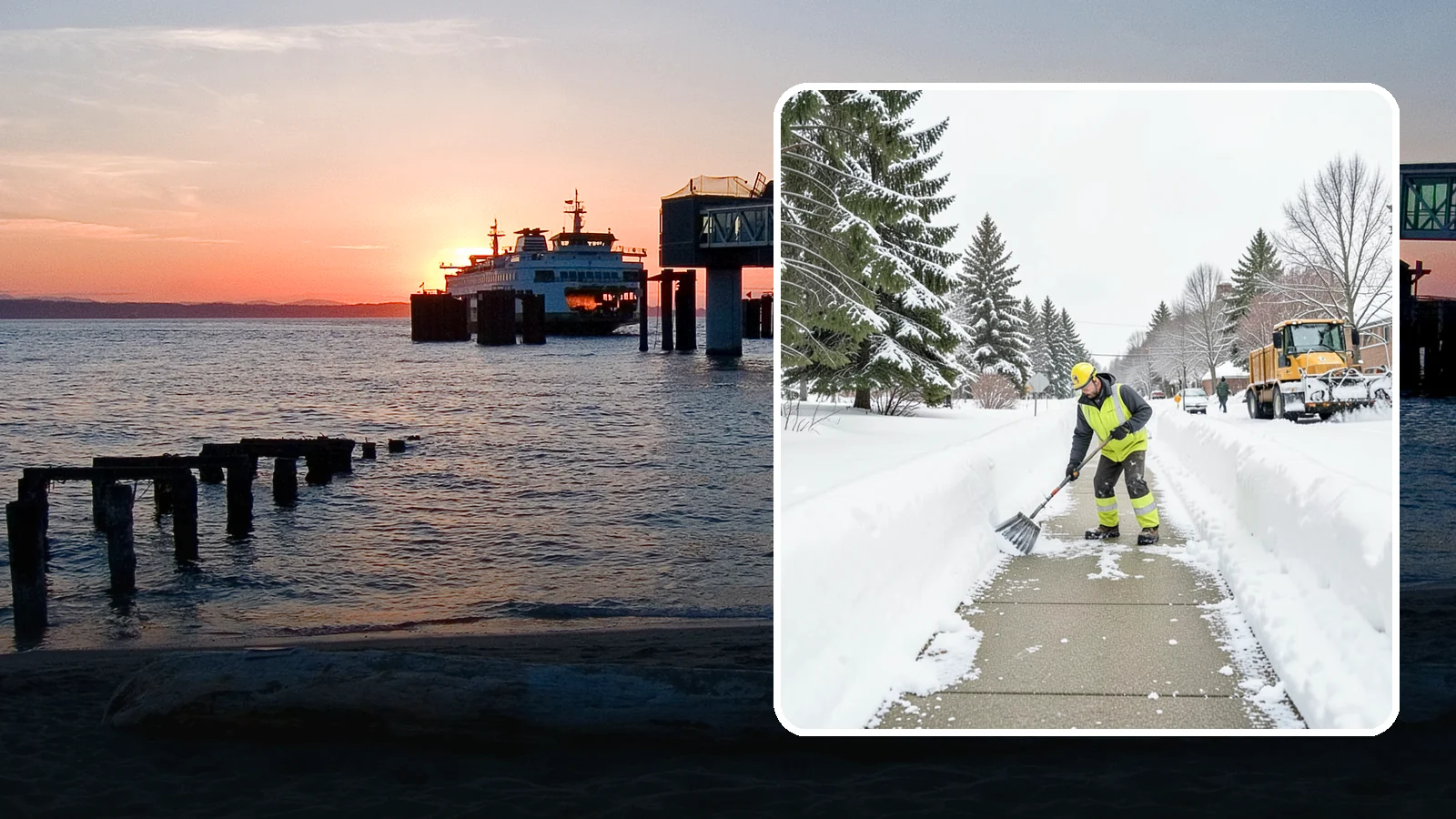 Trail Snow Removal in Edmonds, Snohomish County, WA - Clearing of paved and soft-surface trails on campuses, parks, and HOAs so pedestrians keep a safe route in the snow.