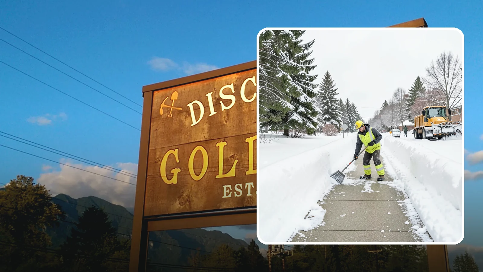 Trail Snow Removal in Gold Bar, Snohomish County, WA - Clearing of paved and soft-surface trails on campuses, parks, and HOAs so pedestrians keep a safe route in the snow.