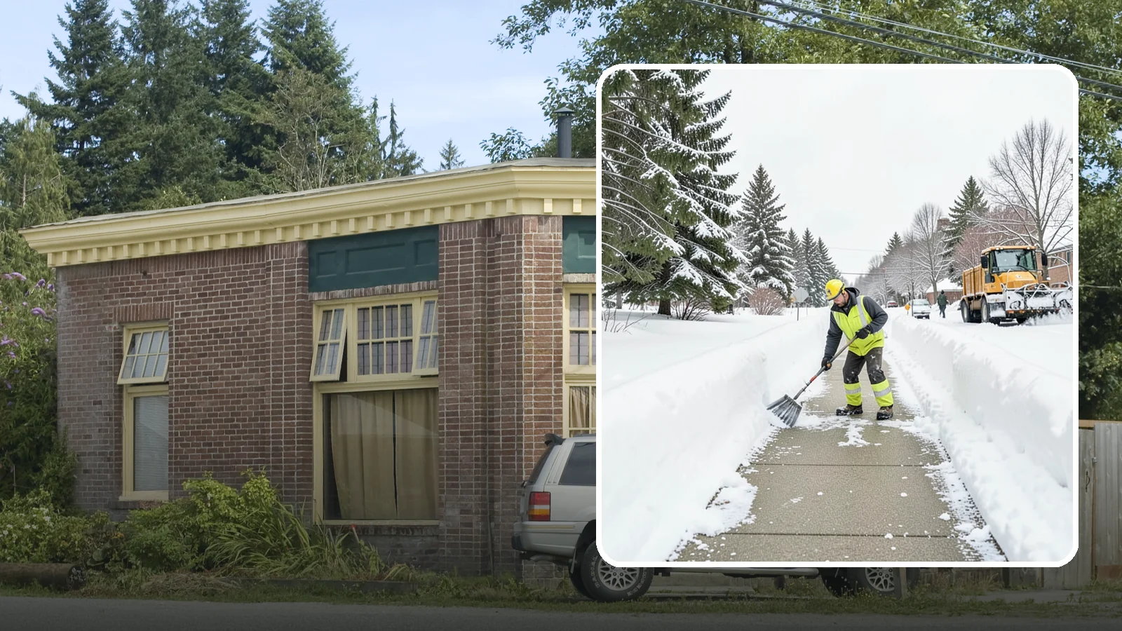 Trail Snow Removal in Hamilton, Skagit County, WA - Clearing of paved and soft-surface trails on campuses, parks, and HOAs so pedestrians keep a safe route in the snow.