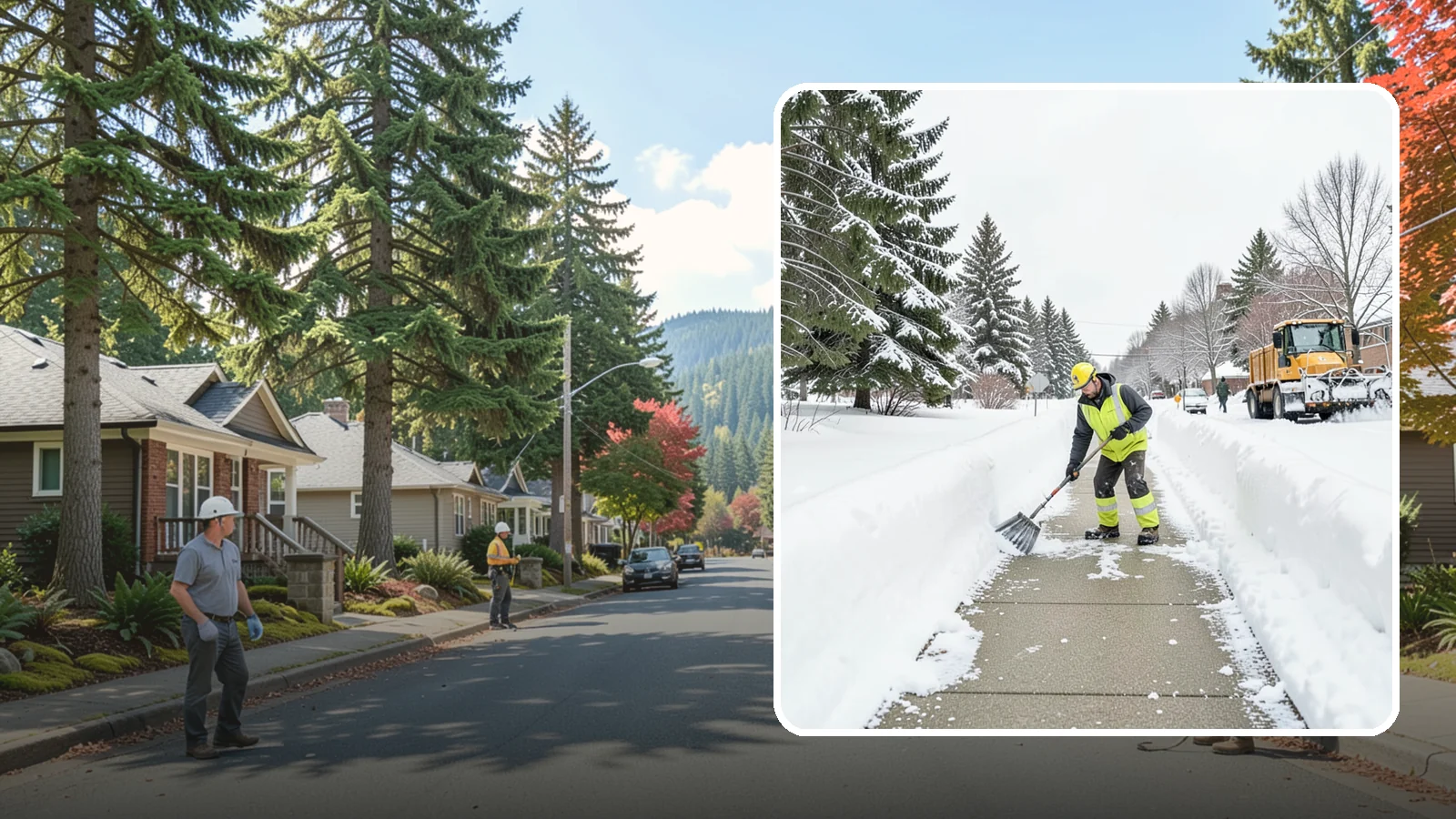 Trail Snow Removal in Hunts Point, King County, WA - Clearing of paved and soft-surface trails on campuses, parks, and HOAs so pedestrians keep a safe route in the snow.