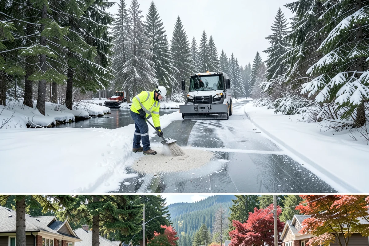 Trail Snow Removal in Hunts Point, King County, WA - Schedule trail clearing for the duration of any lowland snow event, most often between December and February.