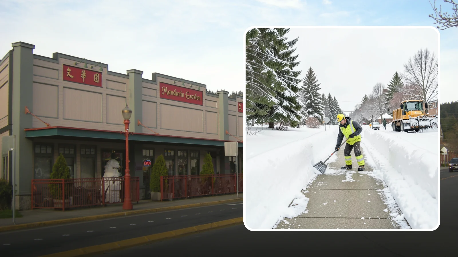 Trail Snow Removal in Issaquah, King County, WA - Clearing of paved and soft-surface trails on campuses, parks, and HOAs so pedestrians keep a safe route in the snow.