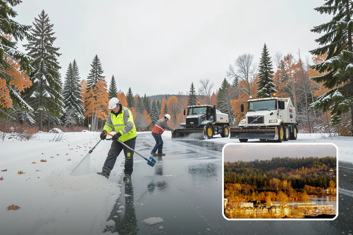 Trail Snow Removal in Kenmore, King County, WA - Restores safe pedestrian routes through shaded greenbelts