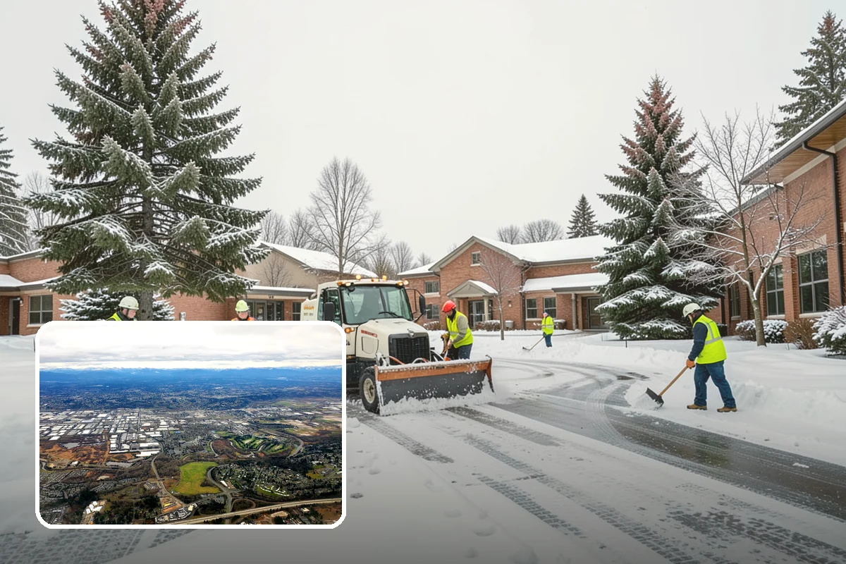 Trail Snow Removal in Kent, King County, WA - Restores safe pedestrian routes through shaded greenbelts