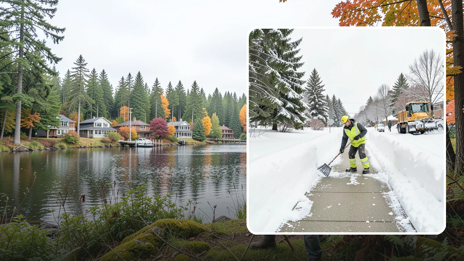 Trail Snow Removal in La Conner, Skagit County, WA - Clearing of paved and soft-surface trails on campuses, parks, and HOAs so pedestrians keep a safe route in the snow.