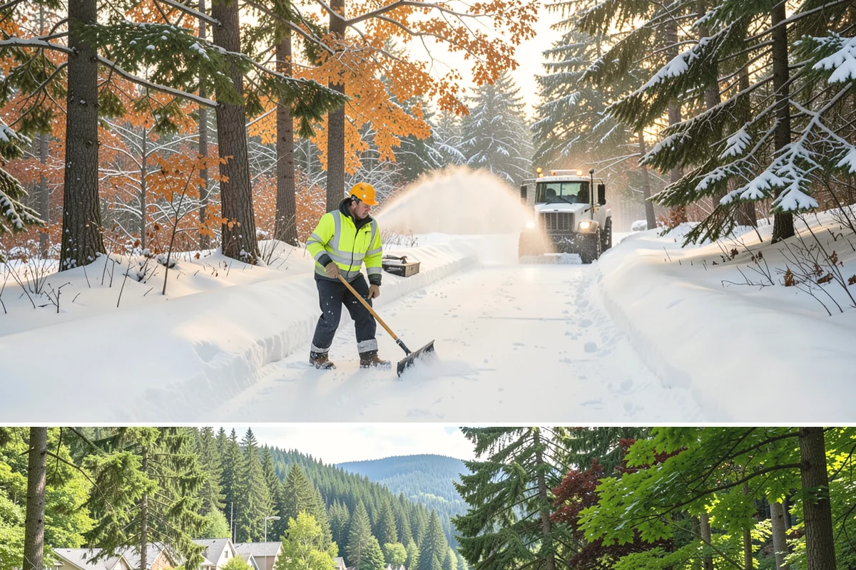 Trail Snow Removal in Lake Forest Park, King County, WA - Schedule trail clearing for the duration of any lowland snow event, most often between December and February.