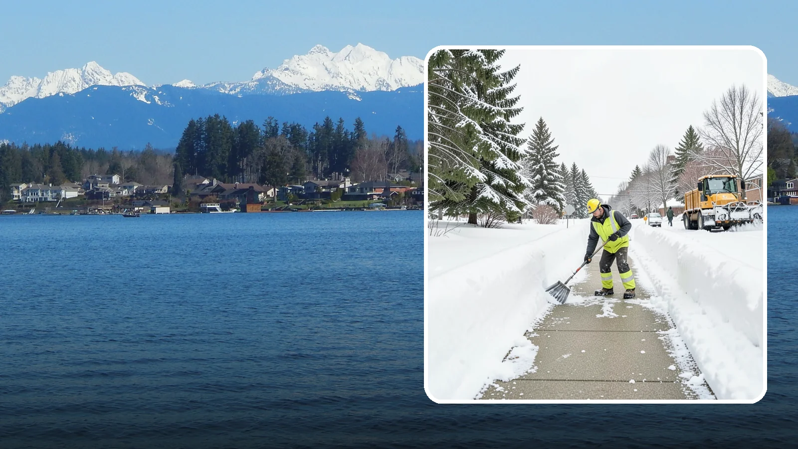 Trail Snow Removal in Lake Stevens, Snohomish County, WA - Clearing of paved and soft-surface trails on campuses, parks, and HOAs so pedestrians keep a safe route in the snow.