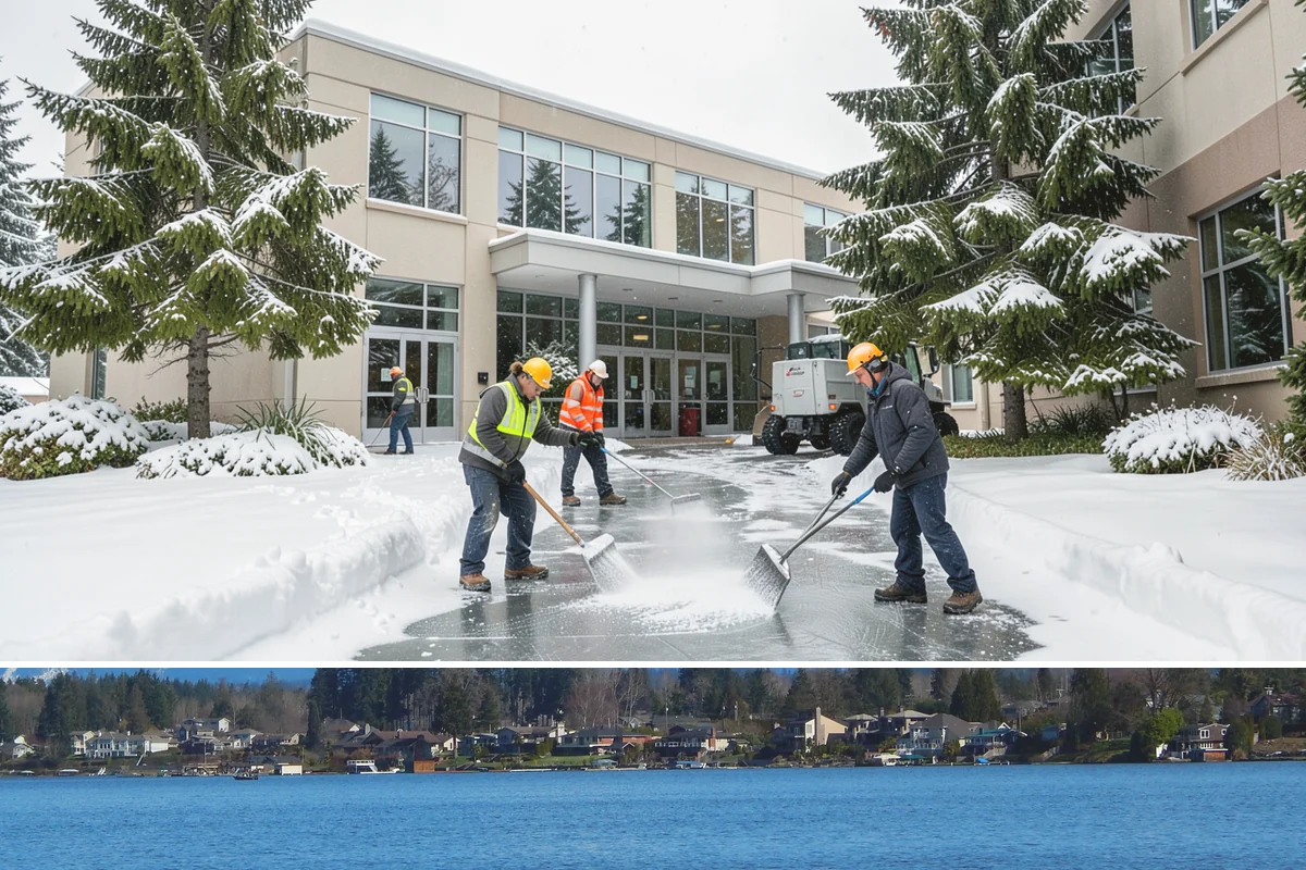 Trail Snow Removal in Lake Stevens, Snohomish County, WA - Schedule trail clearing for the duration of any lowland snow event, most often between December and February.