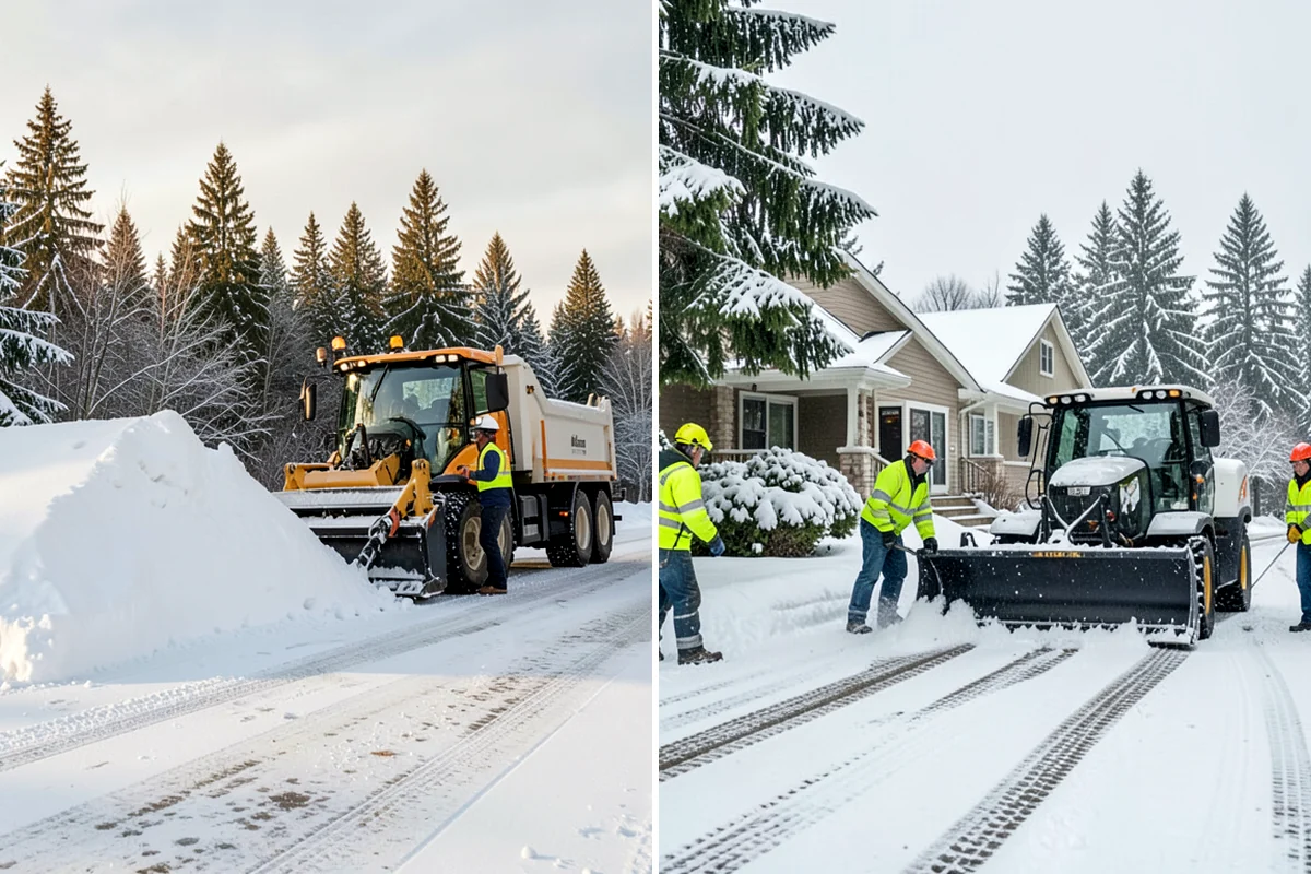 Trail Snow Removal in Lakewood, Pierce County, WA - Clear the trail with path-width equipment or hand crews