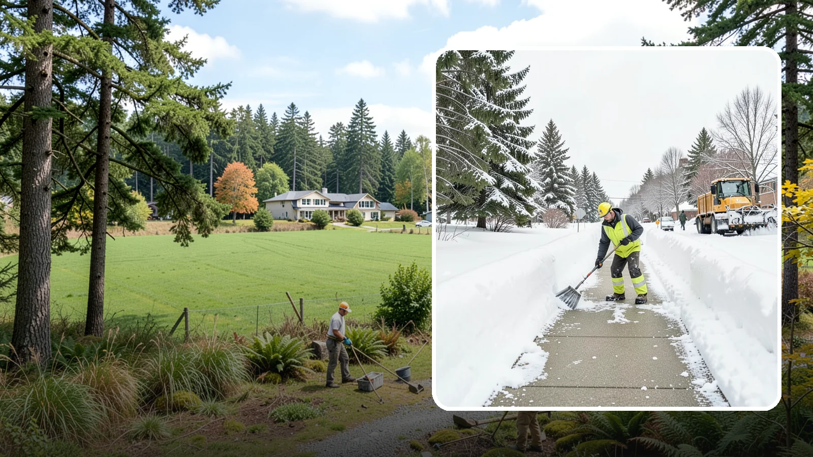 Trail Snow Removal in Lyman, Skagit County, WA - Clearing of paved and soft-surface trails on campuses, parks, and HOAs so pedestrians keep a safe route in the snow.
