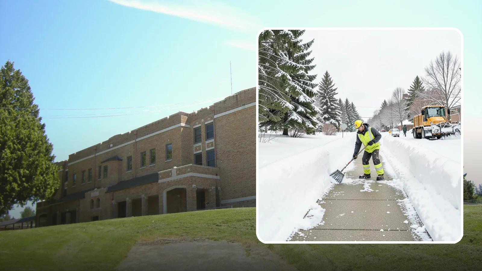 Trail Snow Removal in Maple Valley, King County, WA - Clearing of paved and soft-surface trails on campuses, parks, and HOAs so pedestrians keep a safe route in the snow.