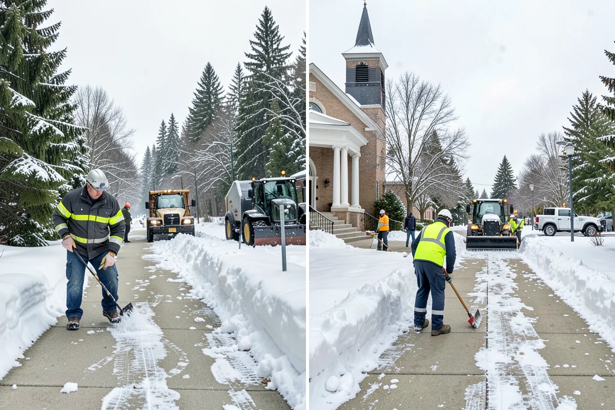 Trail Snow Removal in Maple Valley, King County, WA - Clear the trail with path-width equipment or hand crews