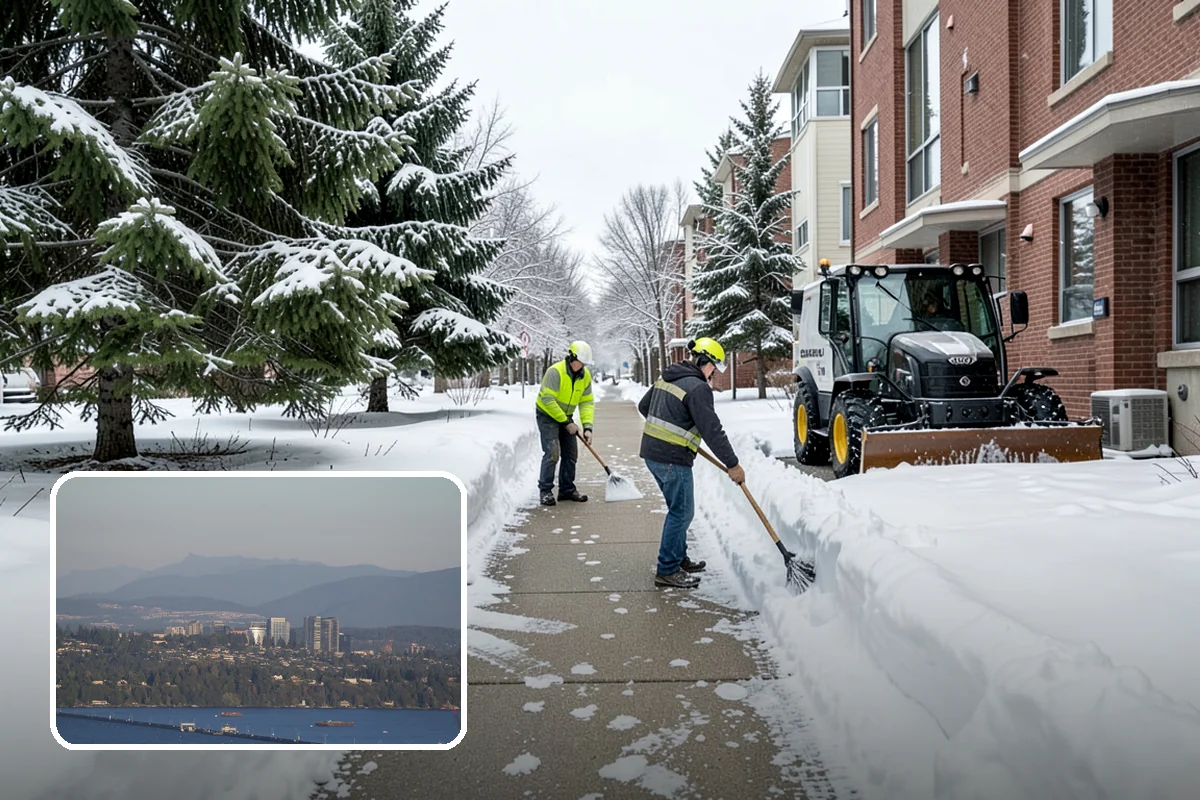 Trail Snow Removal in Medina, King County, WA - Restores safe pedestrian routes through shaded greenbelts