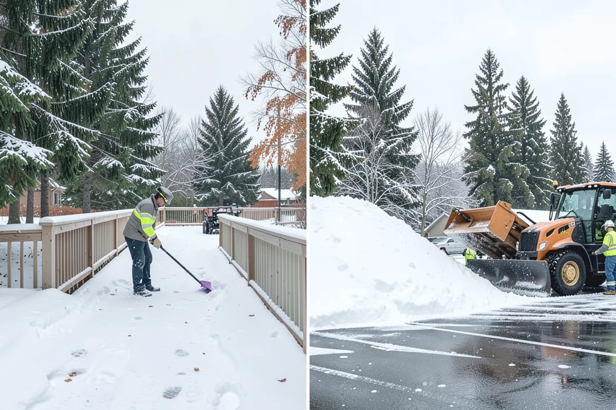Trail Snow Removal in Medina, King County, WA - Clear the trail with path-width equipment or hand crews
