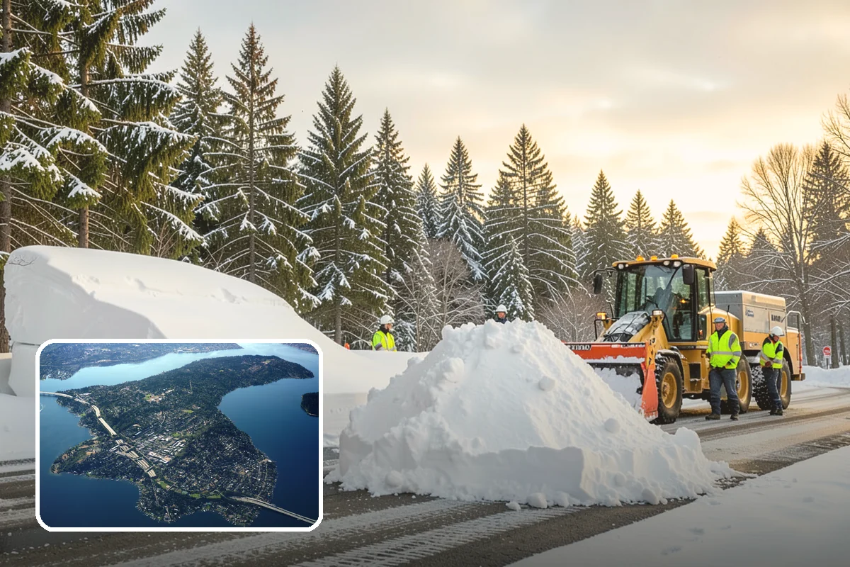 Trail Snow Removal in Mercer Island, King County, WA - Restores safe pedestrian routes through shaded greenbelts