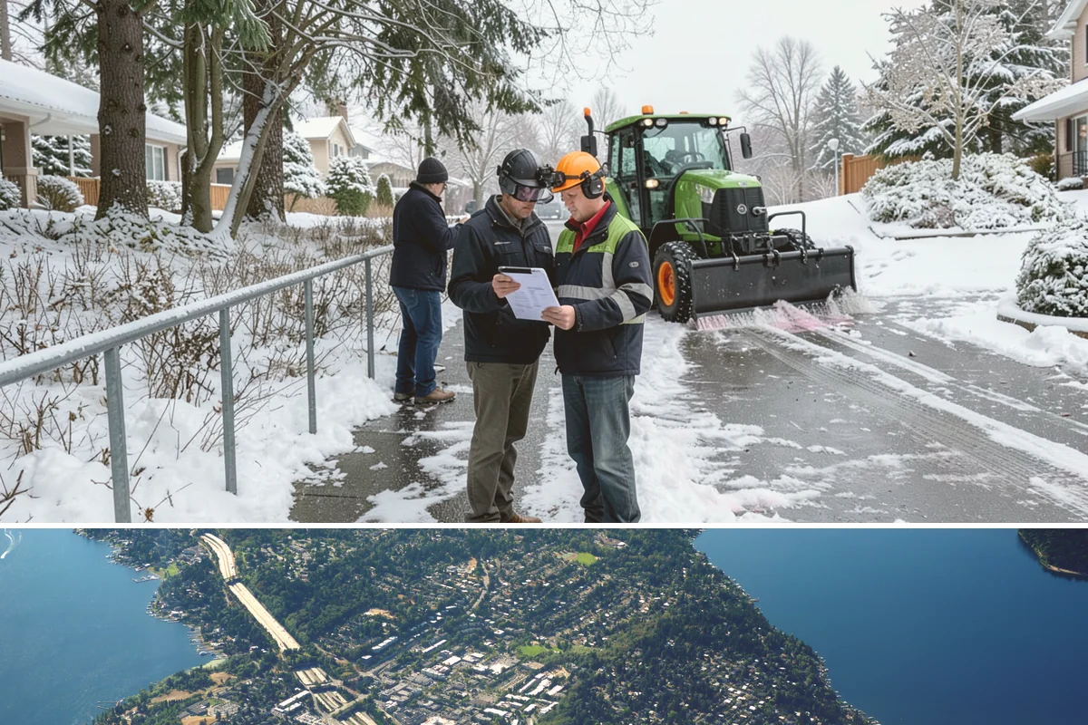 Trail Snow Removal in Mercer Island, King County, WA - Schedule trail clearing for the duration of any lowland snow event, most often between December and February.