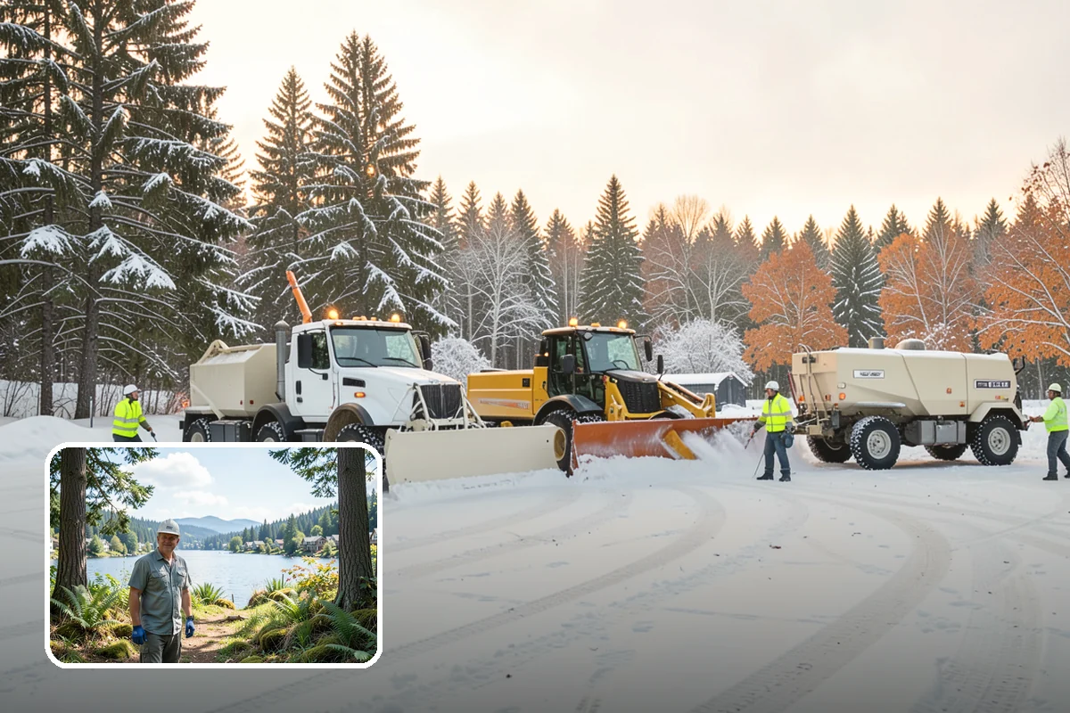 Trail Snow Removal in Milton, King County, WA - Restores safe pedestrian routes through shaded greenbelts
