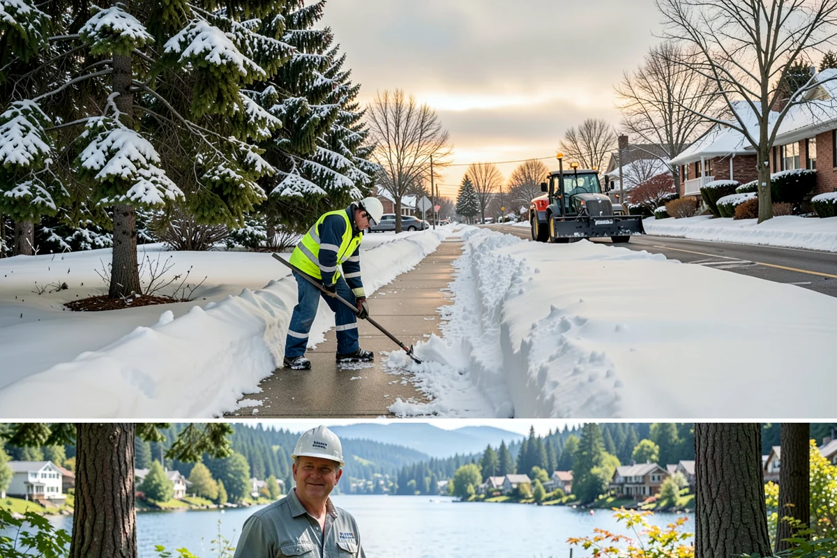Trail Snow Removal in Milton, King County, WA - Schedule trail clearing for the duration of any lowland snow event, most often between December and February.