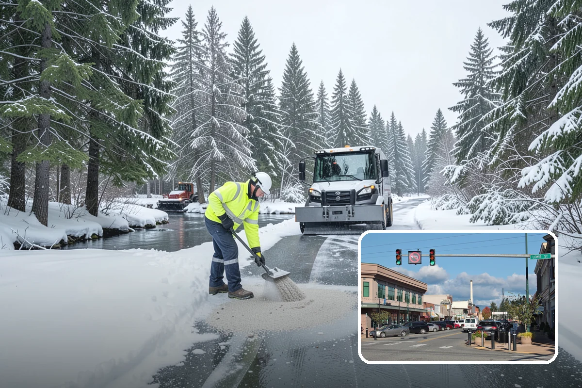 Trail Snow Removal in Monroe, Snohomish County, WA - Restores safe pedestrian routes through shaded greenbelts
