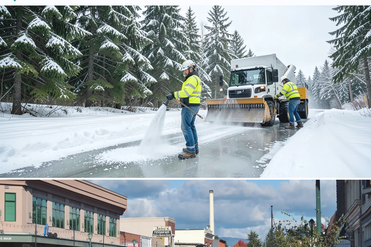 Trail Snow Removal in Monroe, Snohomish County, WA - Schedule trail clearing for the duration of any lowland snow event, most often between December and February.