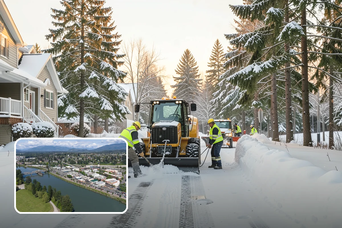 Trail Snow Removal in Mount Vernon, Skagit County, WA - Restores safe pedestrian routes through shaded greenbelts