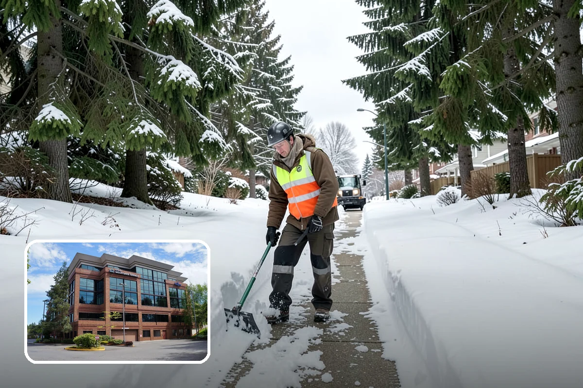 Trail Snow Removal in Mountlake Terrace, Snohomish County, WA - Restores safe pedestrian routes through shaded greenbelts