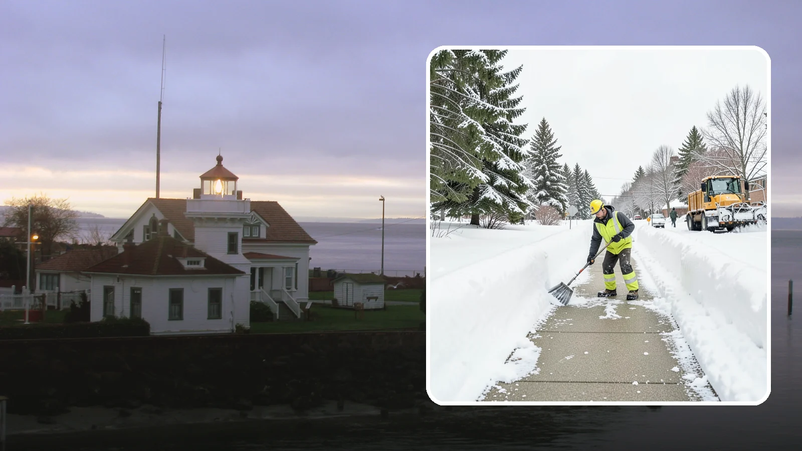 Trail Snow Removal in Mukilteo, Snohomish County, WA - Clearing of paved and soft-surface trails on campuses, parks, and HOAs so pedestrians keep a safe route in the snow.