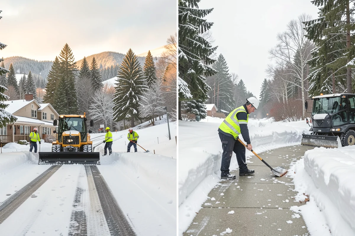Trail Snow Removal in Mukilteo, Snohomish County, WA - Clear the trail with path-width equipment or hand crews