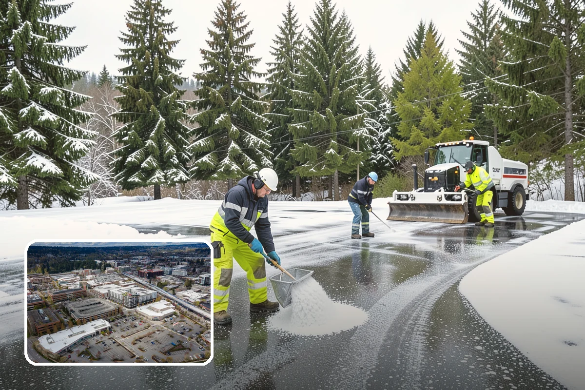 Trail Snow Removal in Redmond, King County, WA - Restores safe pedestrian routes through shaded greenbelts