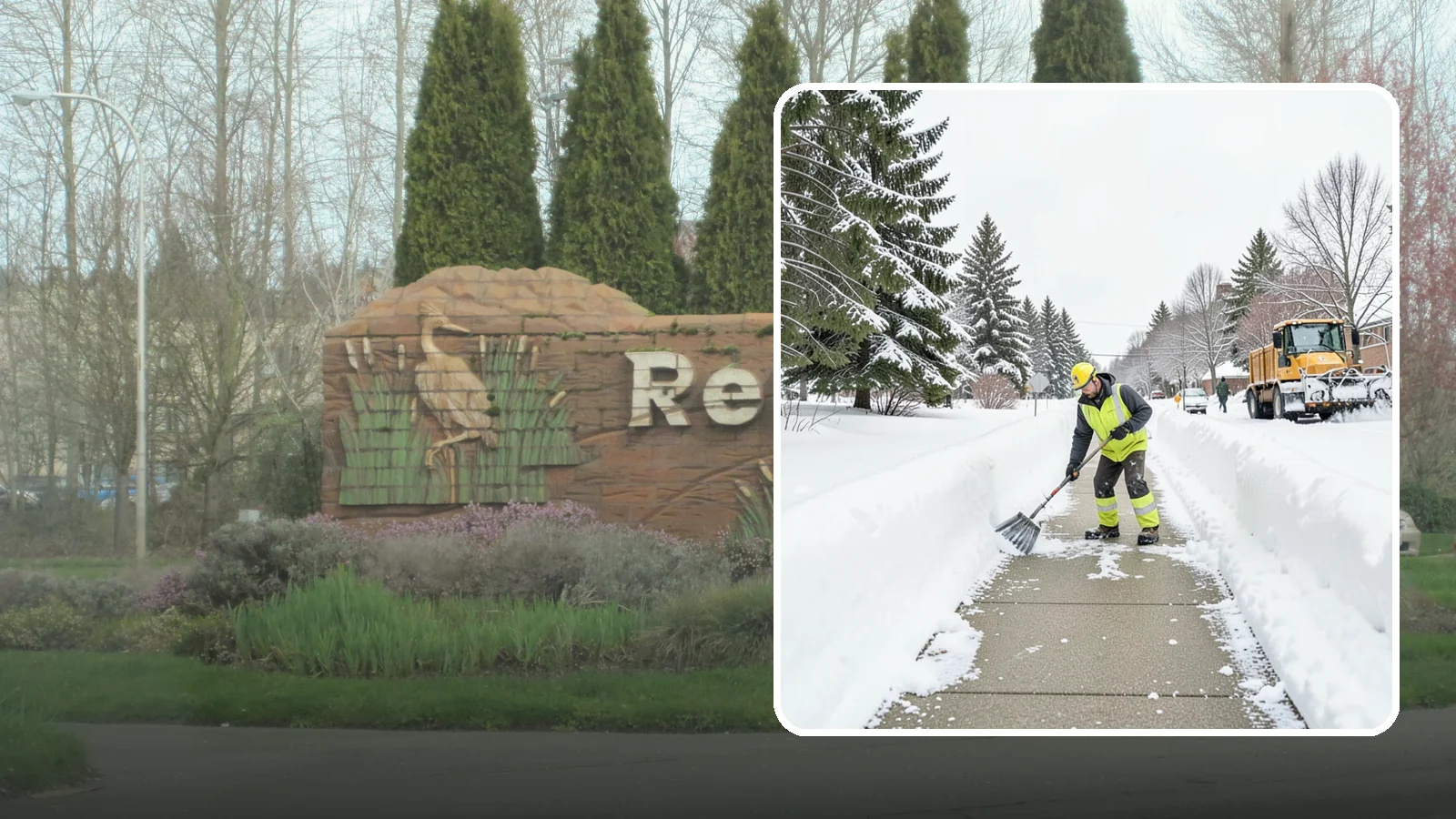 Trail Snow Removal in Renton, King County, WA - Clearing of paved and soft-surface trails on campuses, parks, and HOAs so pedestrians keep a safe route in the snow.