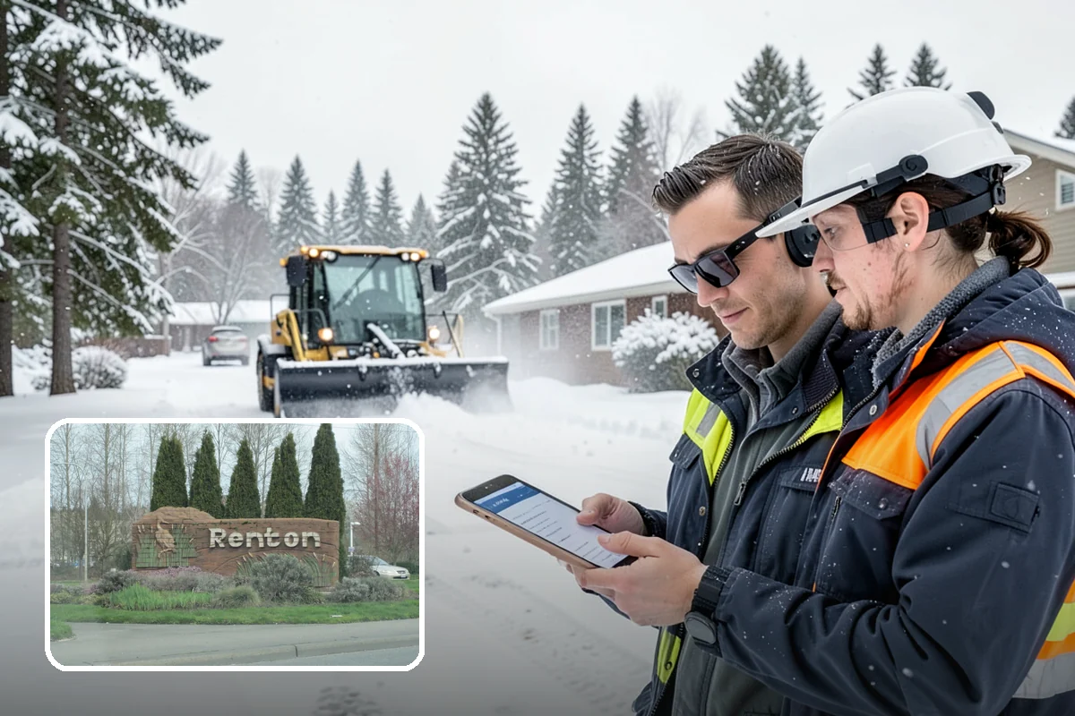 Trail Snow Removal in Renton, King County, WA - Restores safe pedestrian routes through shaded greenbelts