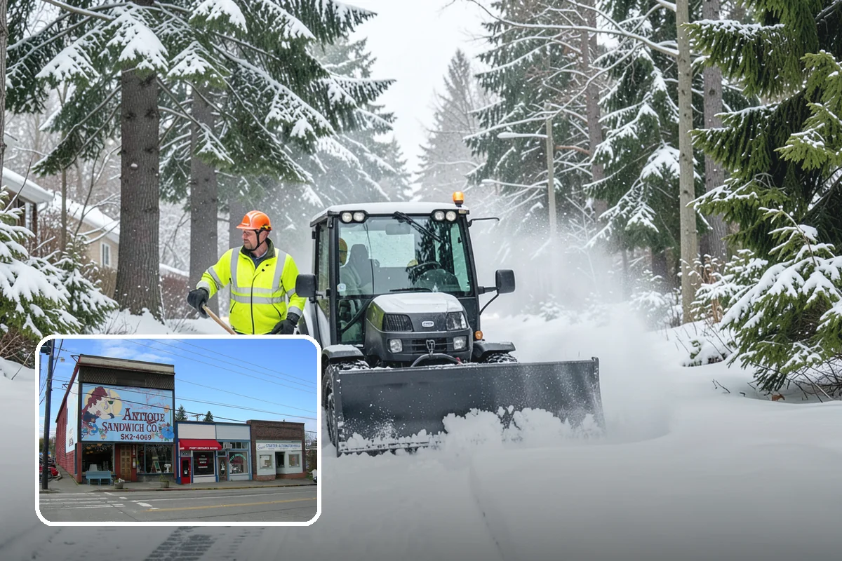 Trail Snow Removal in Ruston, Pierce County, WA - Restores safe pedestrian routes through shaded greenbelts