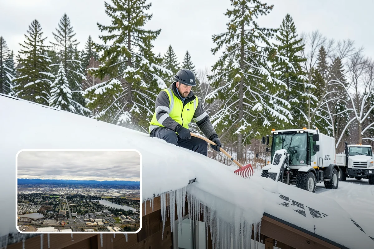 Trail Snow Removal in SeaTac, King County, WA - Restores safe pedestrian routes through shaded greenbelts