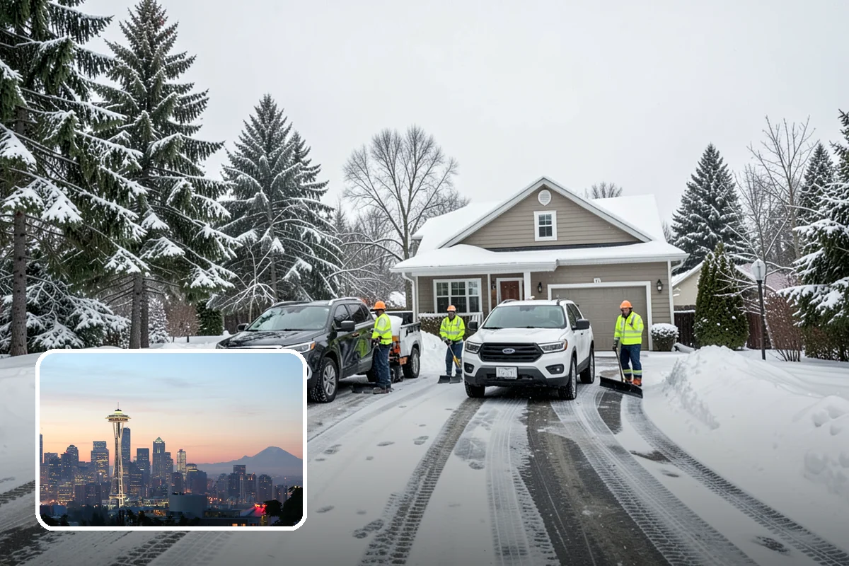 Trail Snow Removal in Seattle, King County, WA - Restores safe pedestrian routes through shaded greenbelts