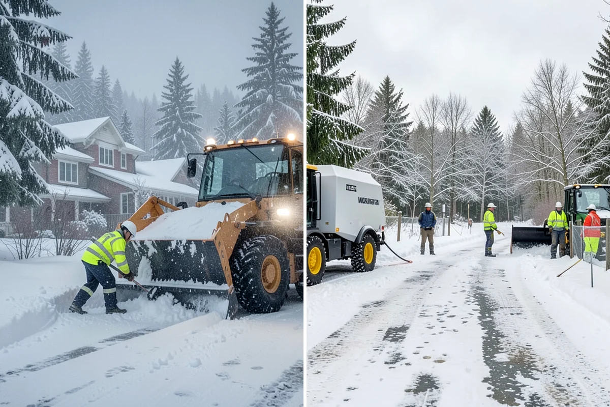 Trail Snow Removal in Seattle, King County, WA - Clear the trail with path-width equipment or hand crews