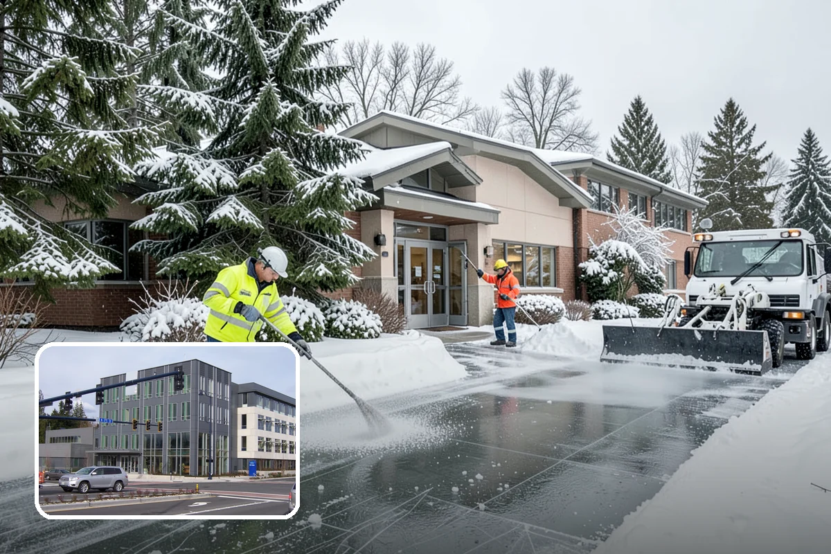 Trail Snow Removal in Shoreline, King County, WA - Restores safe pedestrian routes through shaded greenbelts